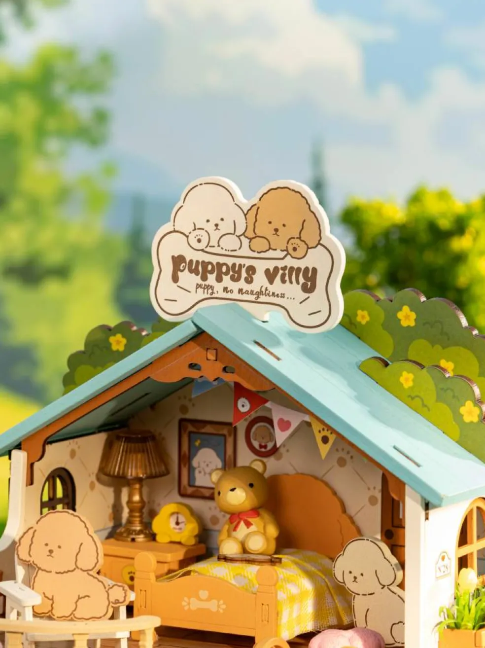 Rolife® Puppy's Cozy Villa DIY Miniature House Kit