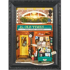 Rolife® Story Frames Old Times Bookstore Miniature Diorama Kit