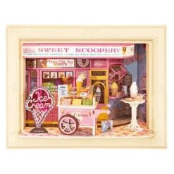 Rolife® Story Frames Sweet Scoopery Ice Cream Miniature Diorama Kit