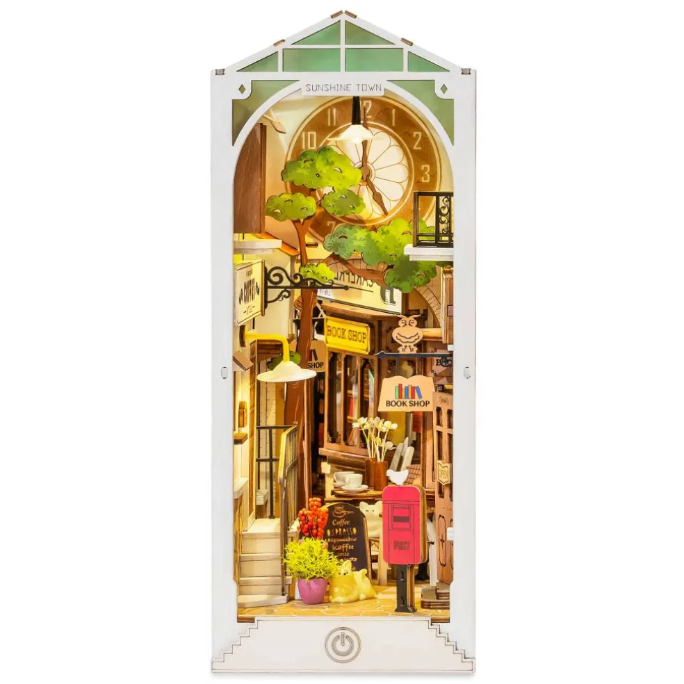 Rolife® Sunshine Town DIY Book Nook Shelf Insert Kit
