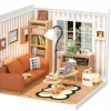 Rolife® Super Creator Cozy Living Lounge DIY Miniature Kit