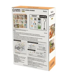 Rolife® Super Creator Cozy Living Lounge DIY Miniature Kit