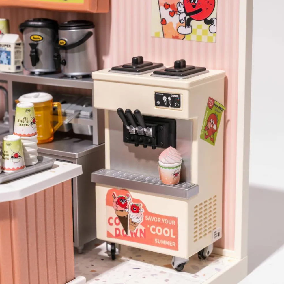 Rolife® Super Creator Double Joy Bubble Tea DIY Miniature Kit