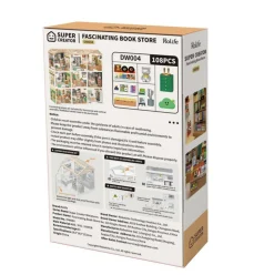 Rolife® Super Creator Fascinating Book Store DIY Miniature Kit