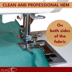 Rolled Hem Presser Foot Set – 3 Piece Wide Hemming Foot Kit Includes 1/2”, 3/4" & 1” Presser Feet – Rolled Hem Foot Compatible with Most Models of Singer, Brother, Babylock, Euro-Pro, Janome