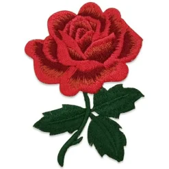Ronin Embroidered Iron On Rose Applique/Patch Patch