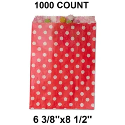 Roomy Small Dots Bags Ideal for Gifting 6 3/8" x 8 1/2"