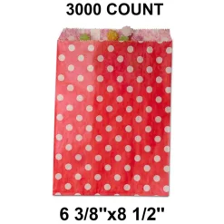 Roomy Small Dots Bags Ideal for Gifting 6 3/8