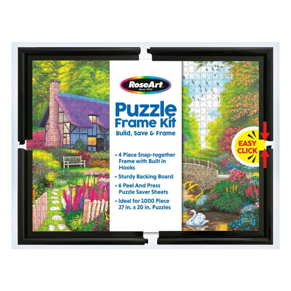 RoseArt Brown Puzzle Frame Kit
