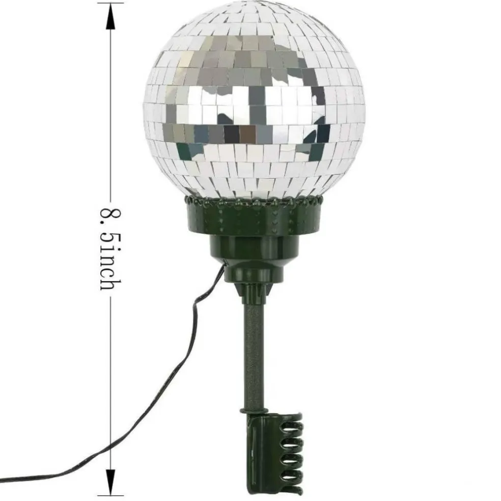 8" Rotating Disco Ball Lighted Tree Topper by Ashland®