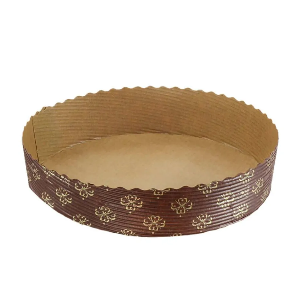6 1/8" Round Paper Cake Pan, 25-pack