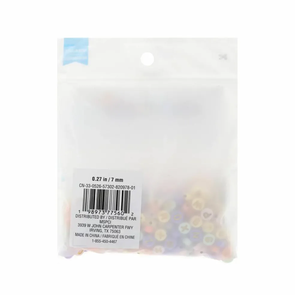 Round Pastel Acrylic Alphabet Beads, 340ct. by Creatology™