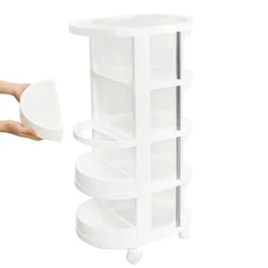 Round Plastic Storage Cart by Simply Tidy®
