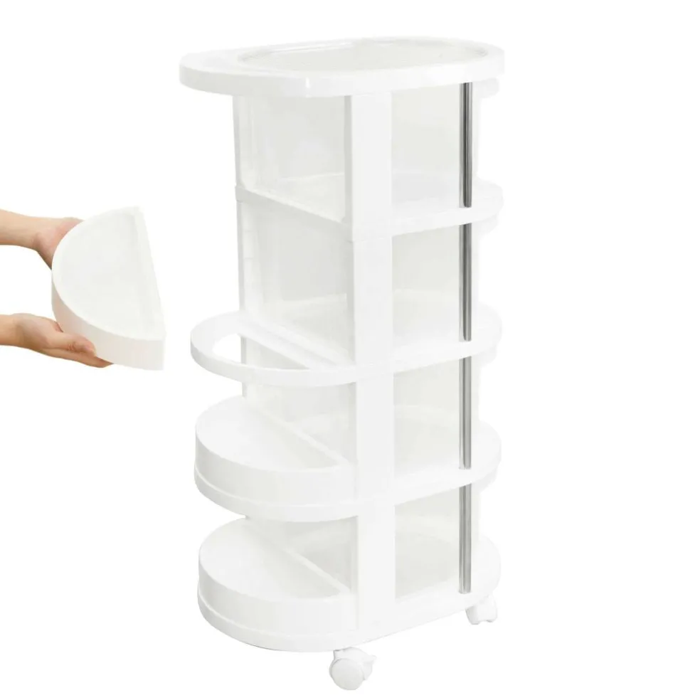Round Plastic Storage Cart by Simply Tidy®