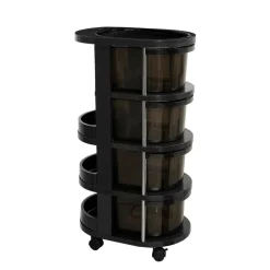 Round Plastic Storage Cart by Simply Tidy®