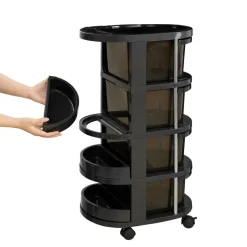 Round Plastic Storage Cart by Simply Tidy®