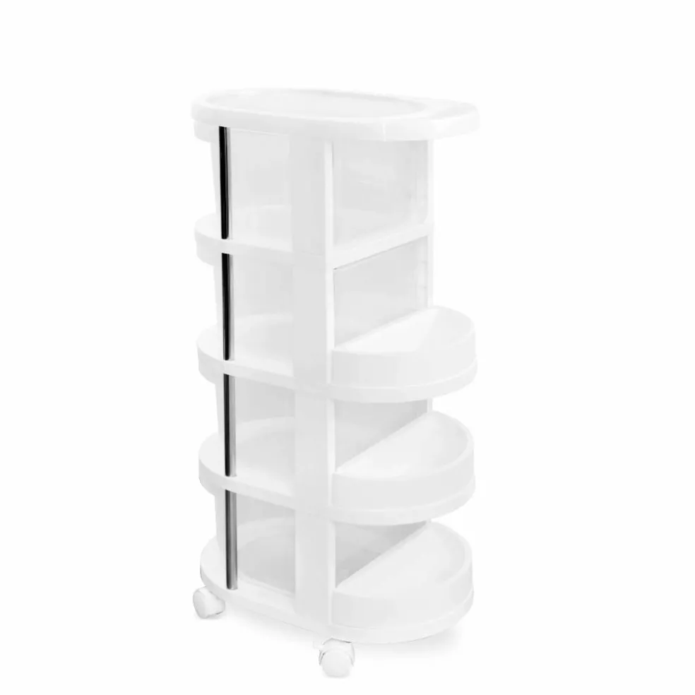 Round Plastic Storage Cart by Simply Tidy®