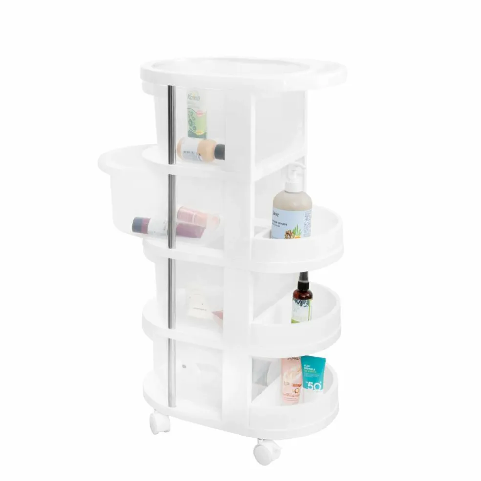 Round Plastic Storage Cart by Simply Tidy®