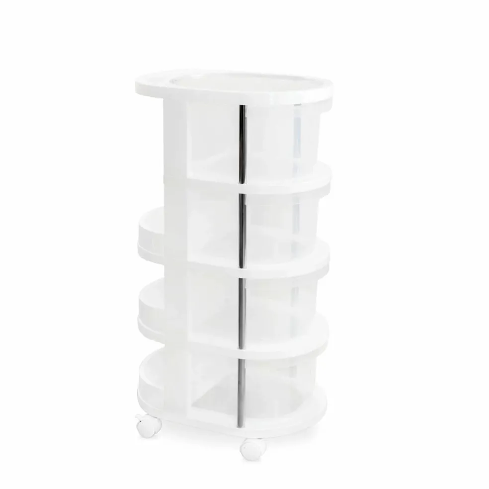 Round Plastic Storage Cart by Simply Tidy®