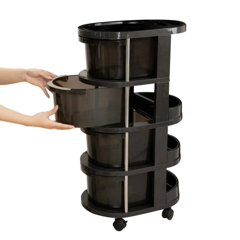 Round Plastic Storage Cart by Simply Tidy®