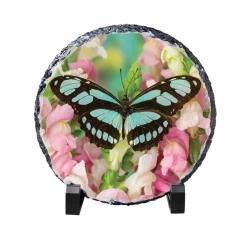 6" Round Slate Sublimation Blank by Make MarketĀ®