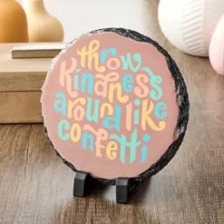 6" Round Slate Sublimation Blank by Make Market®