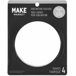 3.5" Round Sublimation Coasters by Make MarketĀ®, 4ct.