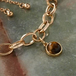 Round Tiger's Eye Charm by Bead Landing™
