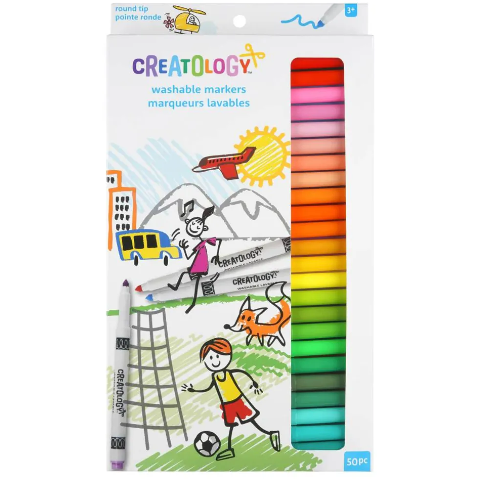 Round Tip Washable Markers by Creatology™