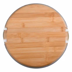 Round Wood Snackle Box by Makery™
