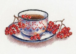 Rowanberry Tea 1452 Counted Cross Stitch Kit