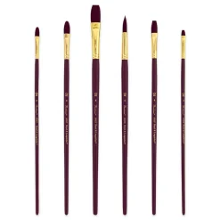 Royal & Langnickel® Bordeaux™ Flat/Filbert Variety Brush Set