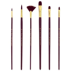 Royal & Langnickel® Bordeaux™ Round/Bright Variety Brush Set