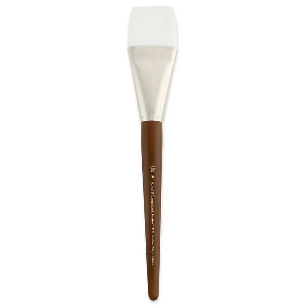 Royal & Langnickel® Jumbo™ White Taklon Flat Brush