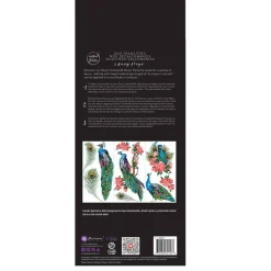 Royal Peacock - Small Transfers 6"x12" 3 sheets Rub on Transfers for Furniture Vintage Rub on Transfers Stickers for Crafts Classic Spring Summer Autumn Decoration Transfers