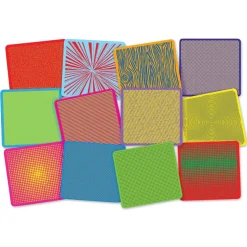 Roylco Pop Art Rubbing Mats - Set of 12