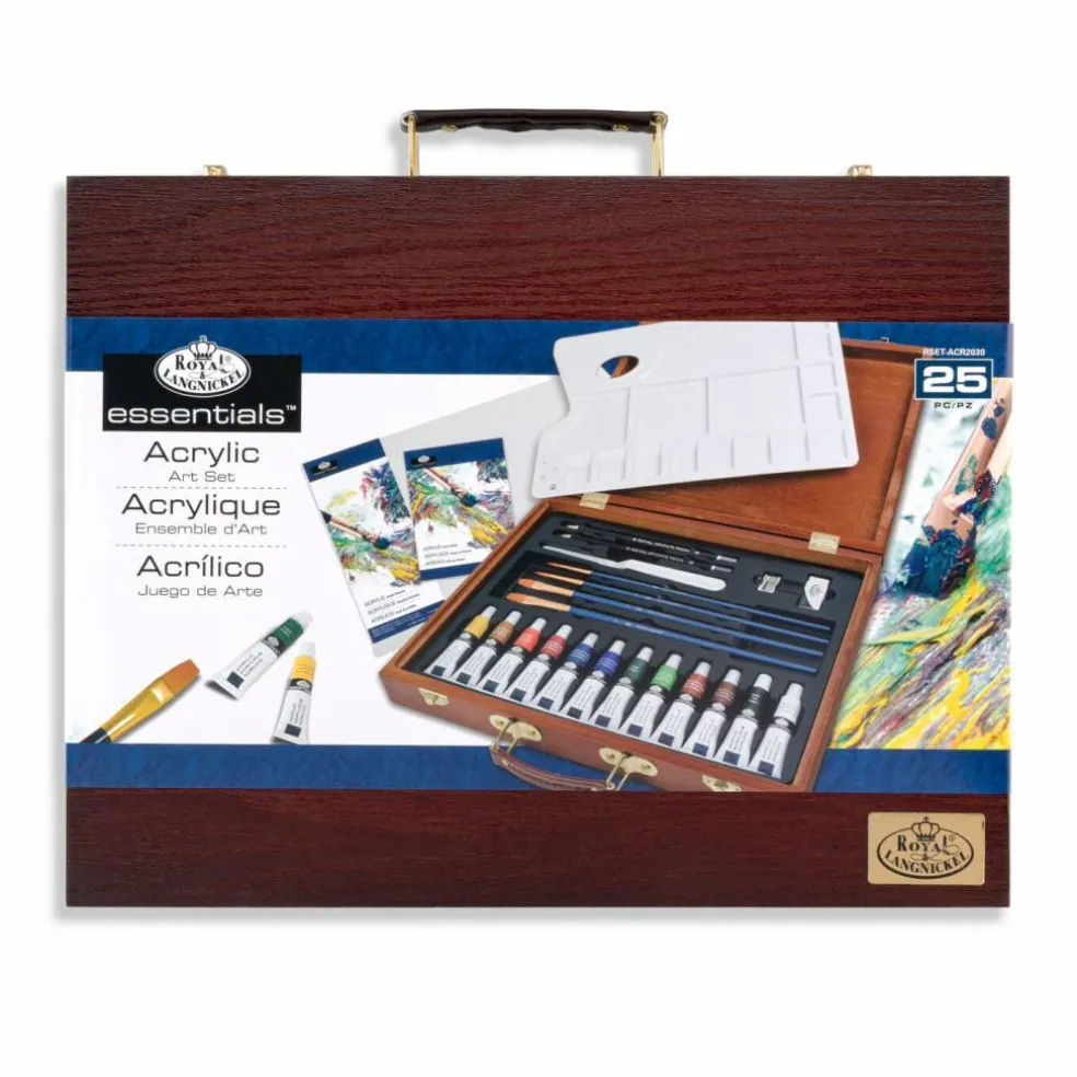 RSET-ACR2030 | Essentials™ 25pc Acrylic Painting Travel Art Set