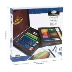 RSET-DRAW1600 | Essentials™ 49pc Drawing Travel Art Set