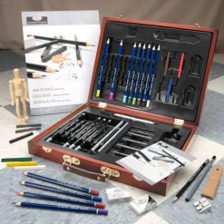 RSET-DS2030 | Essentials™ 45pc Sketching & Drawing Travel Art Set