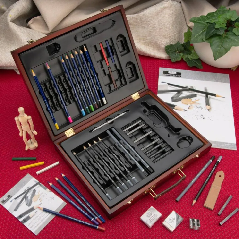 RSET-DS2030 | Essentials™ 45pc Sketching & Drawing Travel Art Set
