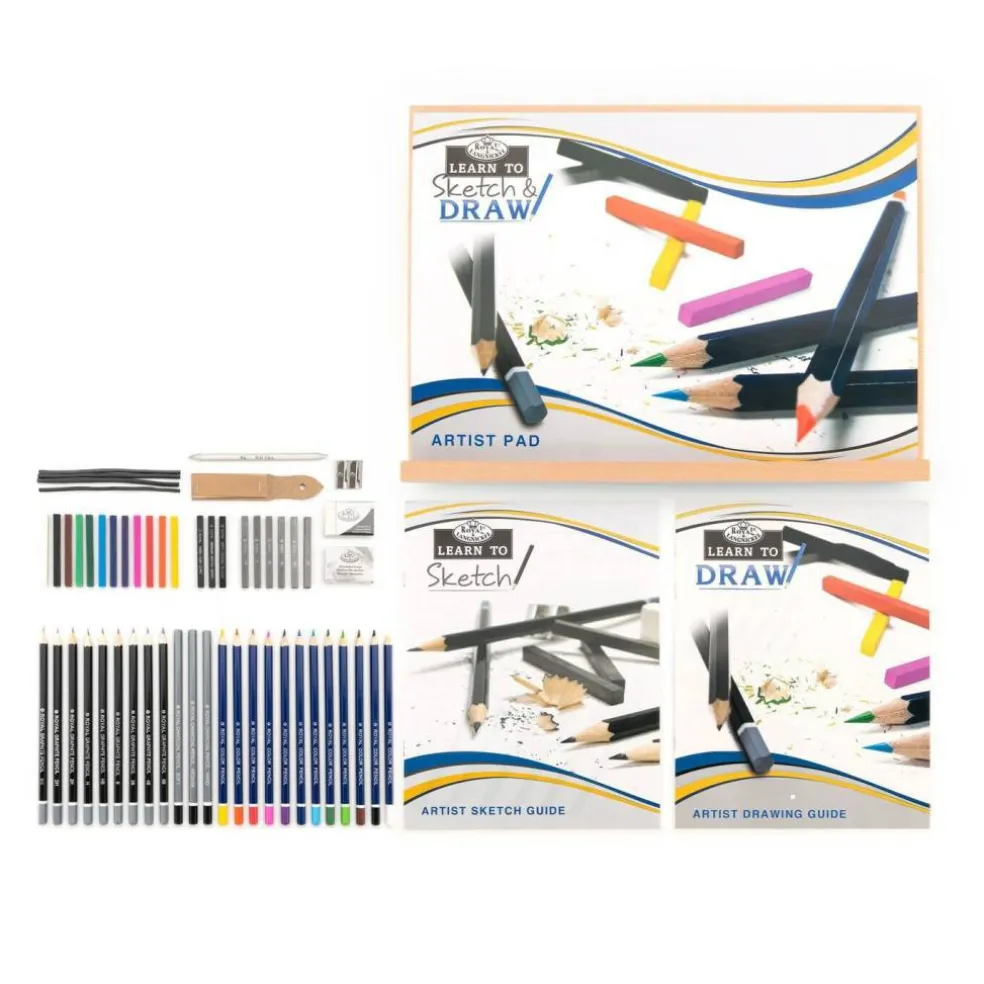 RSET-LT102 | Learn To Sketch & Draw Set - 58pc