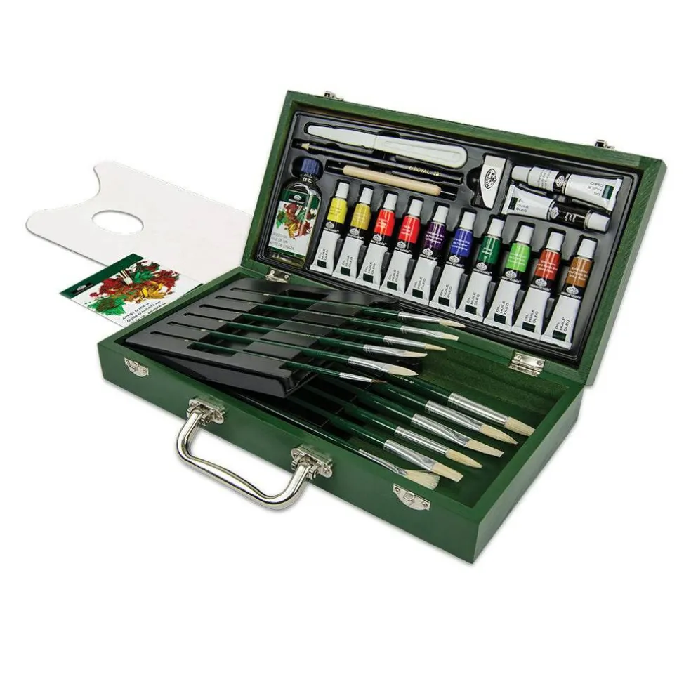 RSET-OIL2000 | Essentials™ 33pc Oil Painting Travel Art Set