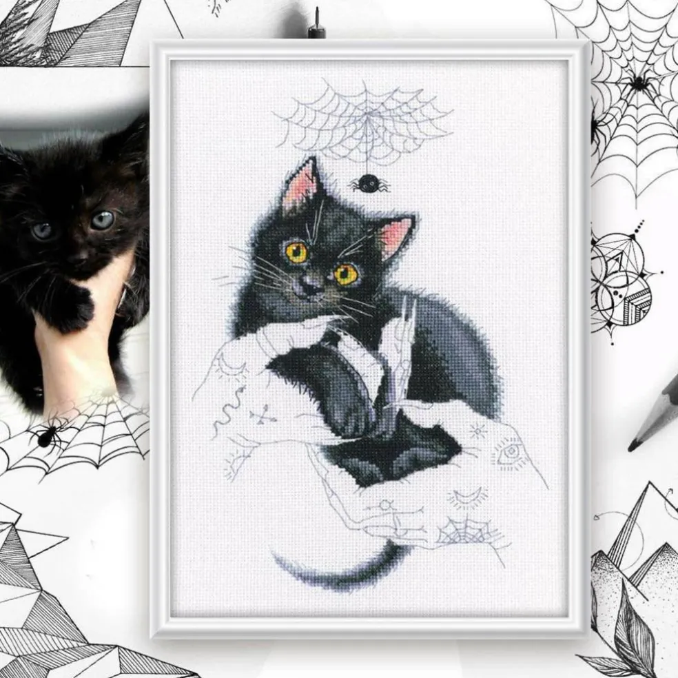 RTO Cat Magic Counted Cross Stitch Kit
