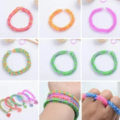 11000+ Rubber Band Bracelet Kit – 28 Colors Loom Bands Set with Loom Board & Tools – Friendship Bracelet Making Kit for Kids