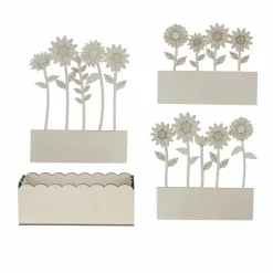 8.75" Rustic Floral DIY Plywood Crate Décor by Make Market®