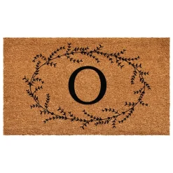 Rustic Leaf Vine Monogrammed Doormat