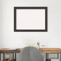 Rustic Plank Narrow Framed Corkboard, White Cork