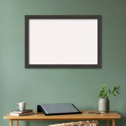 Rustic Plank Narrow Framed Corkboard, White Cork