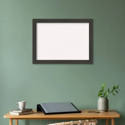 Rustic Plank Narrow Framed Corkboard, White Cork