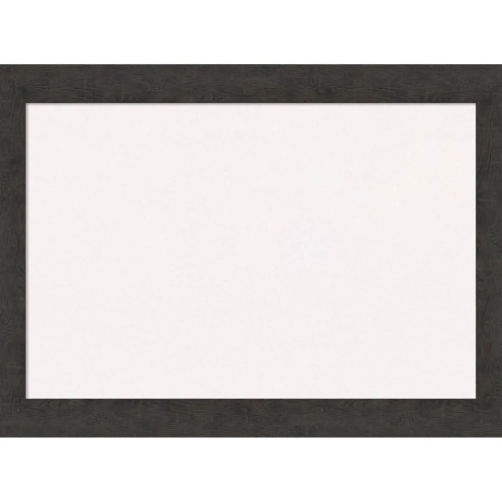 Rustic Plank Narrow Framed Corkboard, White Cork